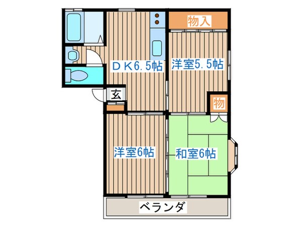 センドール山口の物件間取画像